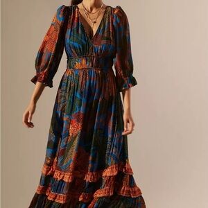 NWT Farm Rio x Anthropologie Maxi Dress